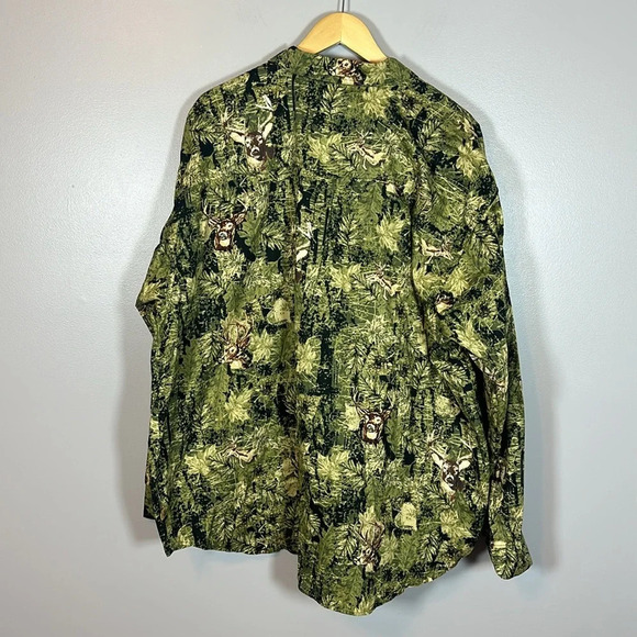 Field Tested Outdoor Life Camo Deer Hunting Long Sleeve Button Down Mens 3XL - Picture 2 of 8
